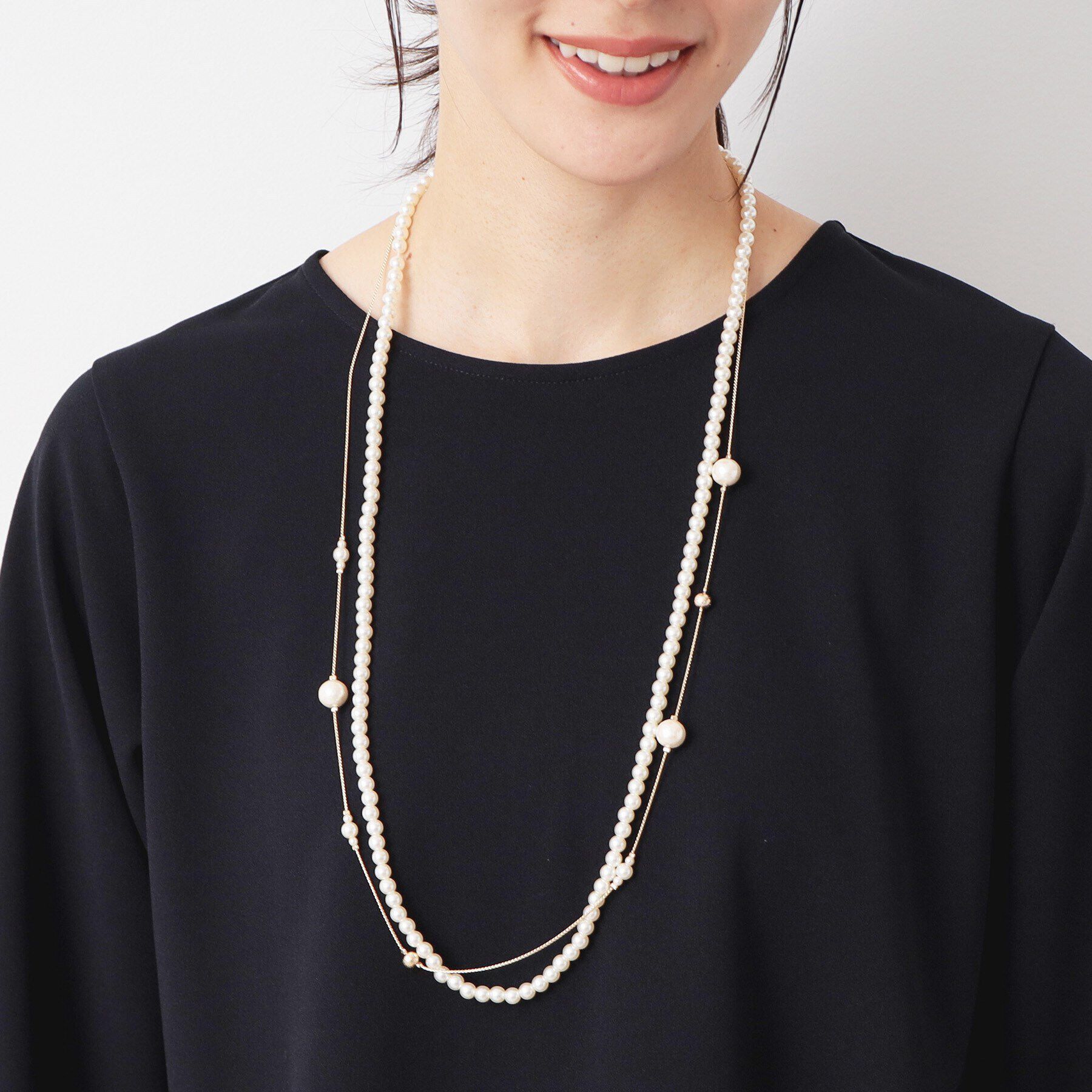 Dessin「【入卒／セレモニー】7WAYパール調ネックレス」|ネックレス|
