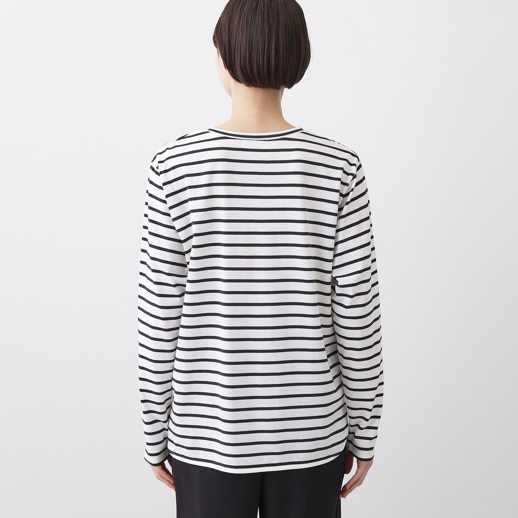 Dessin「【洗える】シャツテールロングTシャツ」|Tシャツ・カットソー|