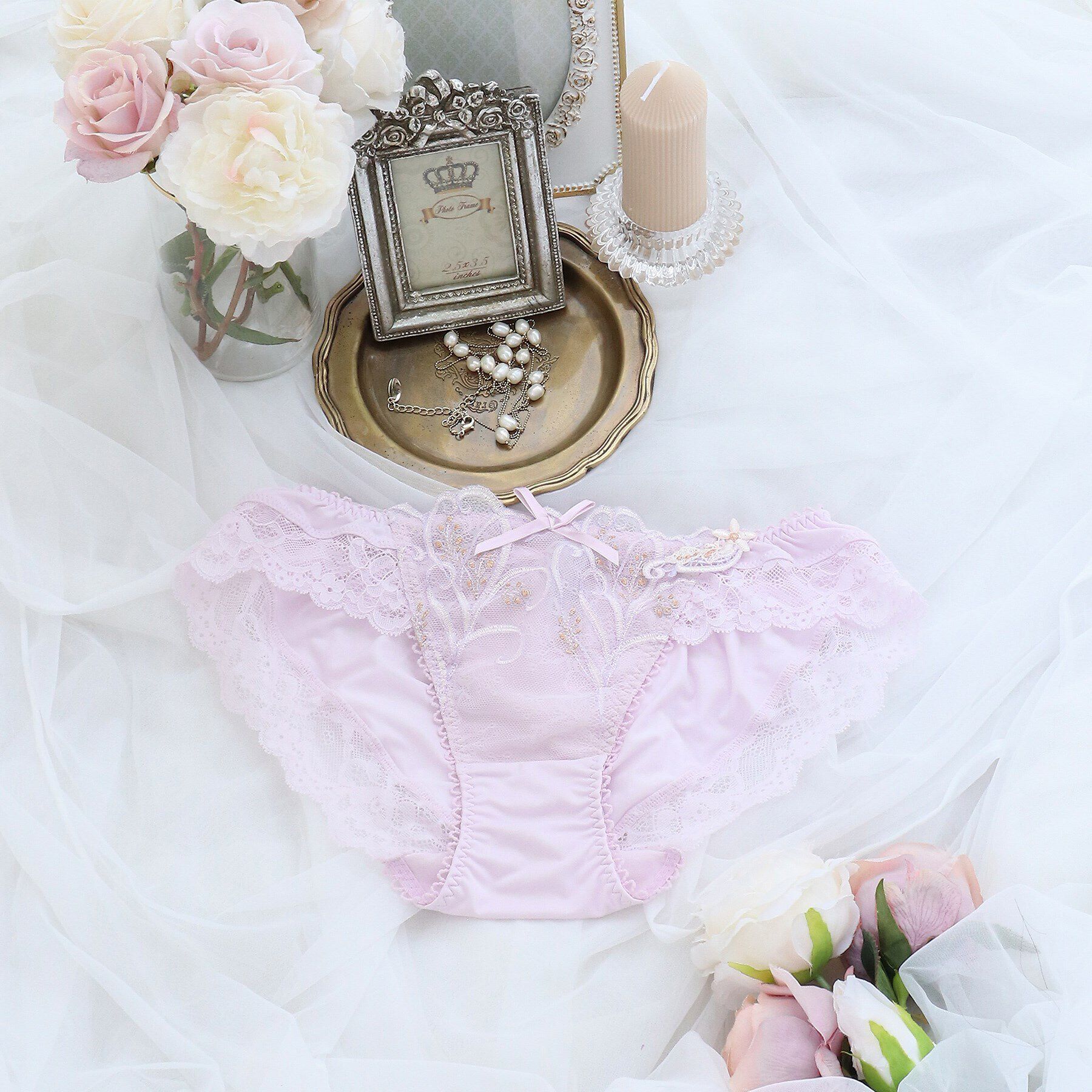 Risa Magli「エリアーヌ ノーマルショーツ」|インナー|パープル(080)