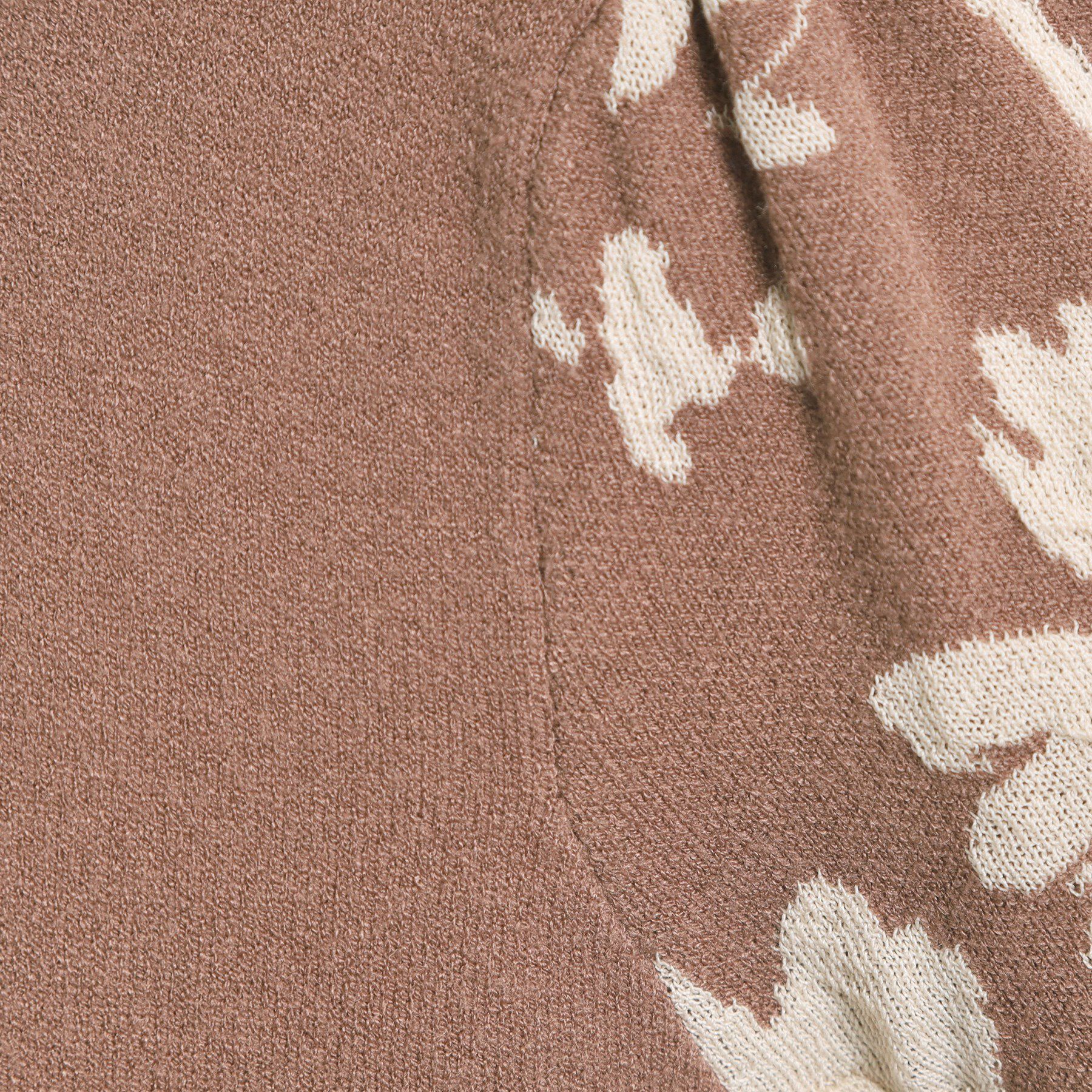 ITS&rsquo;DEMO「【手洗い可】花柄ジャカード袖ニット」|ニット・セーター|