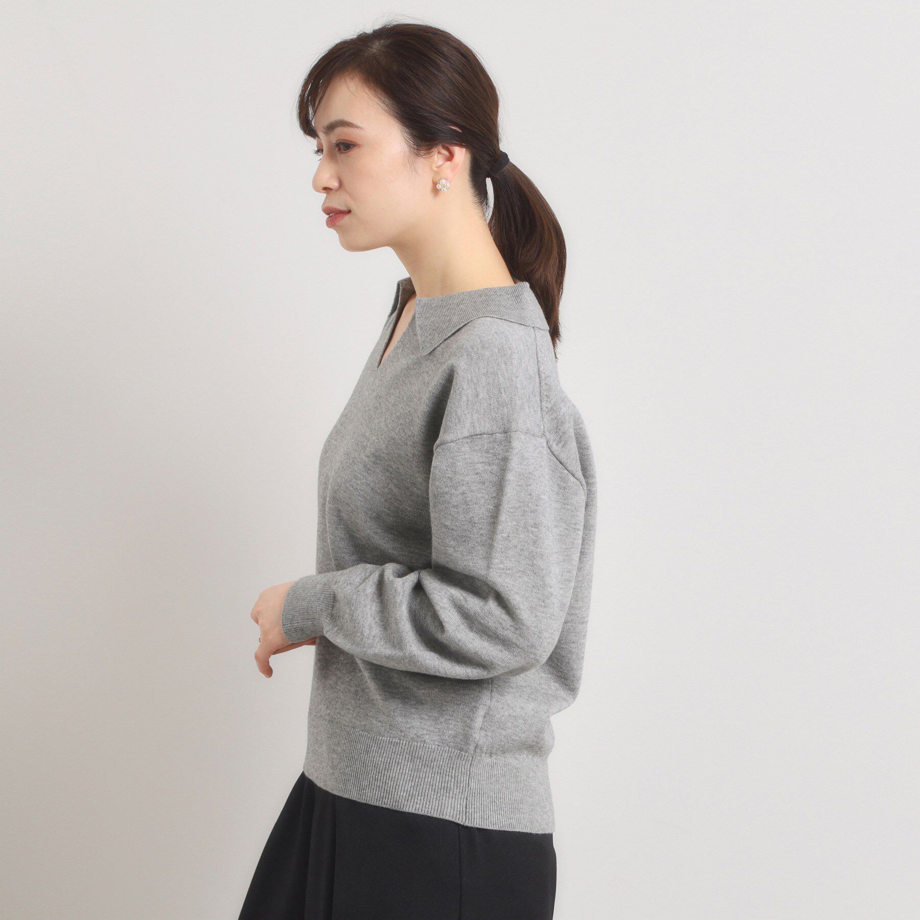 ITS&rsquo;DEMO「【手洗い可】襟付きニット」|ニット・セーター|