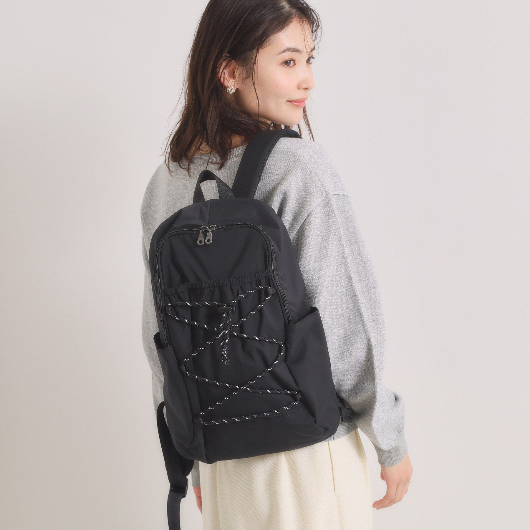 ITS&rsquo;DEMO「【8ポケット】撥水レースアップリュック」|リュック|