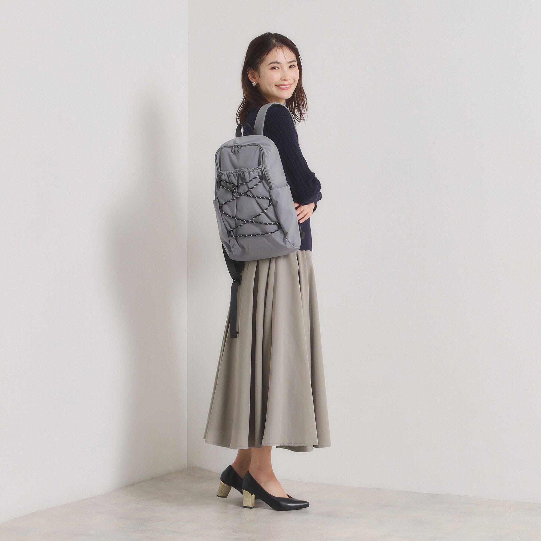 ITS&rsquo;DEMO「【8ポケット】撥水レースアップリュック」|リュック|