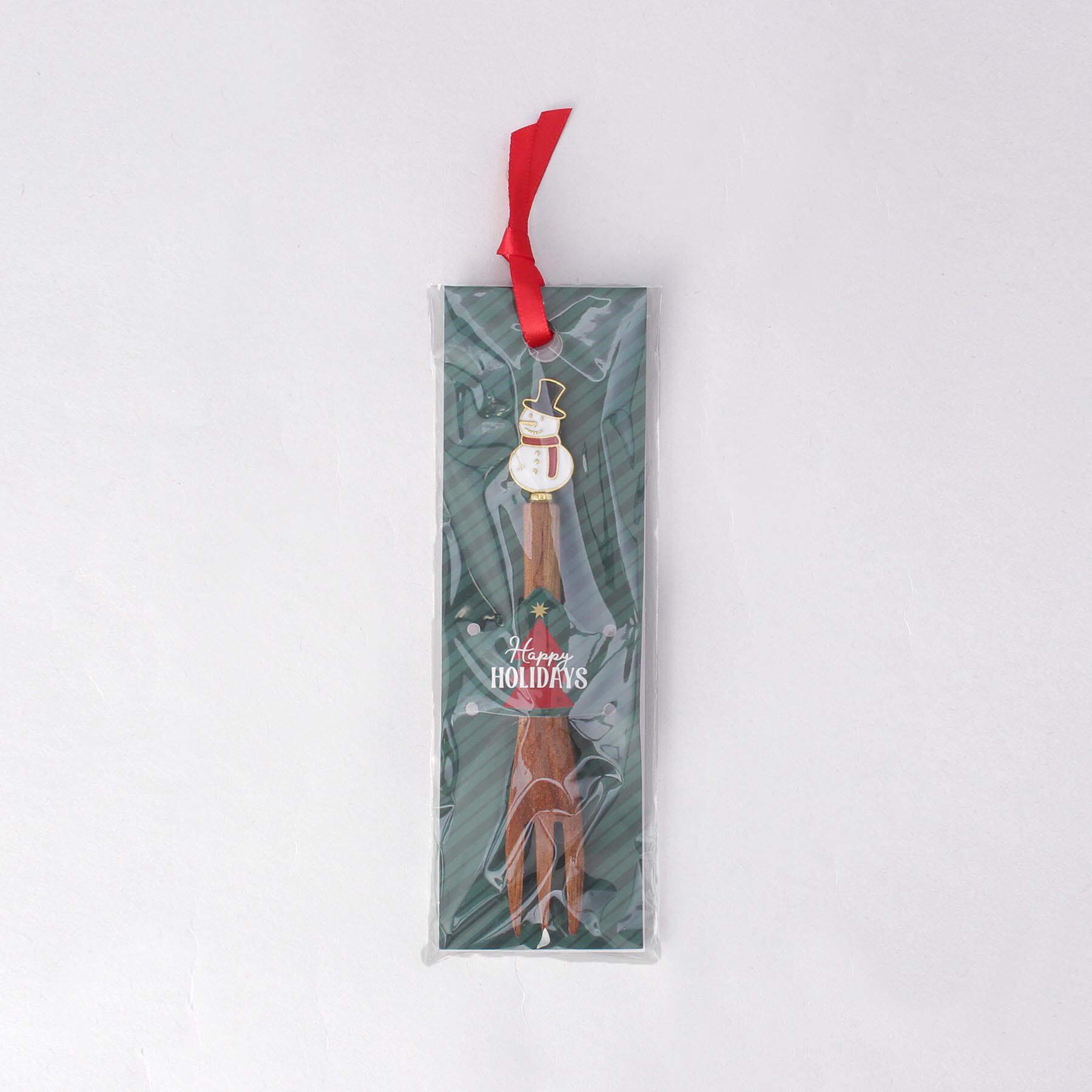 212 KITCHEN STORE「クリスマスウッドカトラリー スノーマンフォーク」|食器・キッチングッズ|