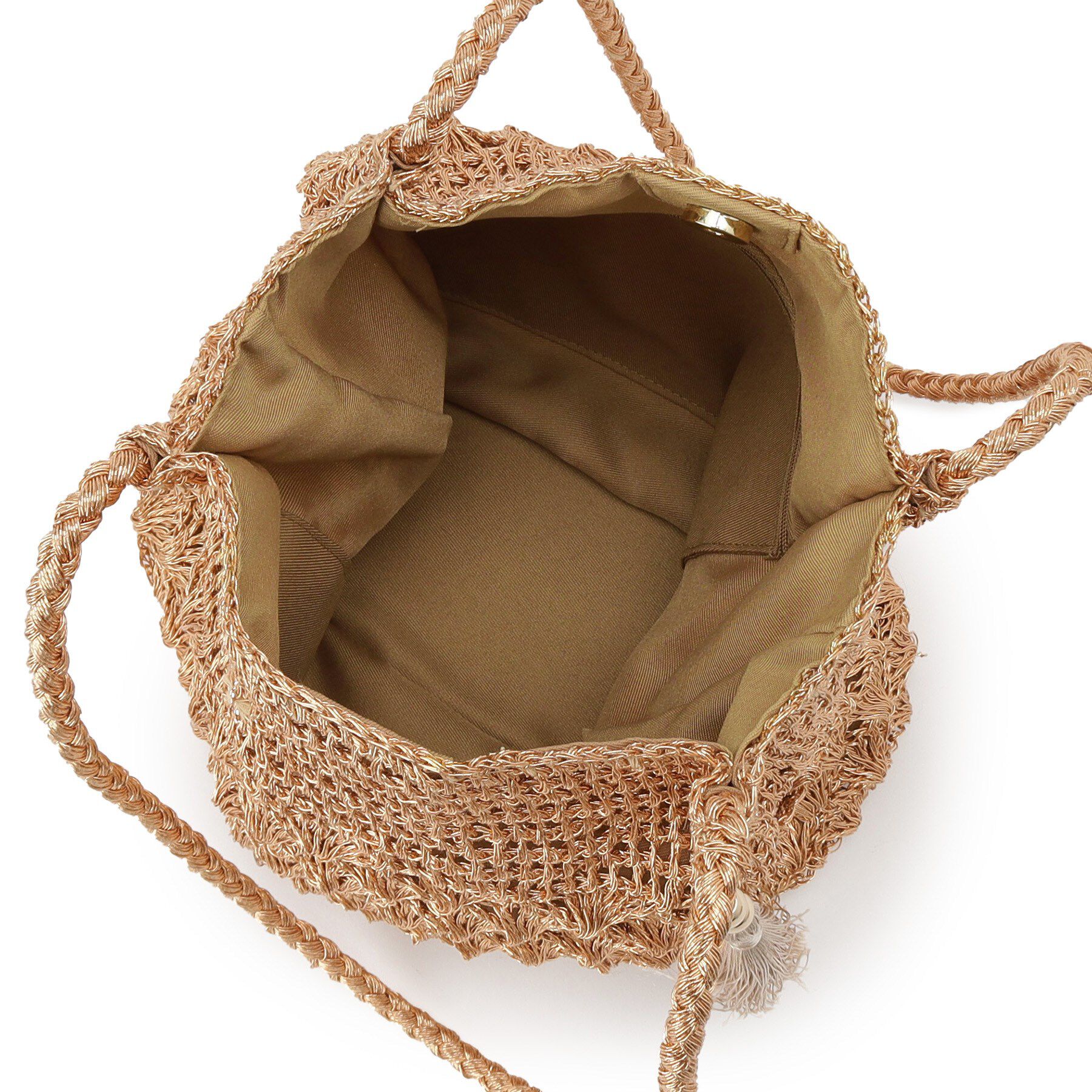 SunaUna「【新色追加／肩掛け可能】メタリックトートバッグ」|トートバッグ|