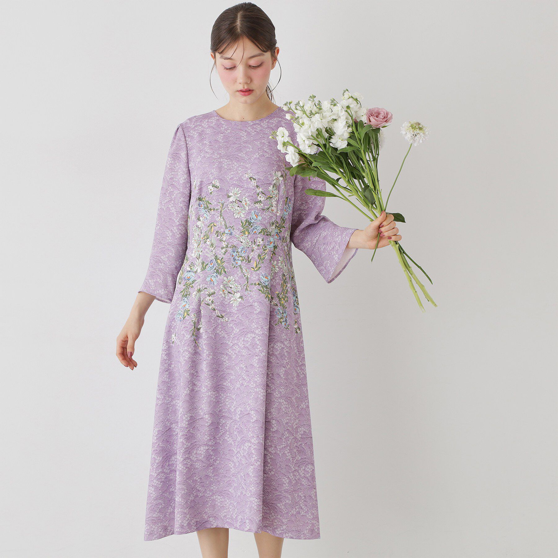 SunaUna「【co creation and yours／SS～L】MAKE BOCYプリントワンピース」|ワンピース|