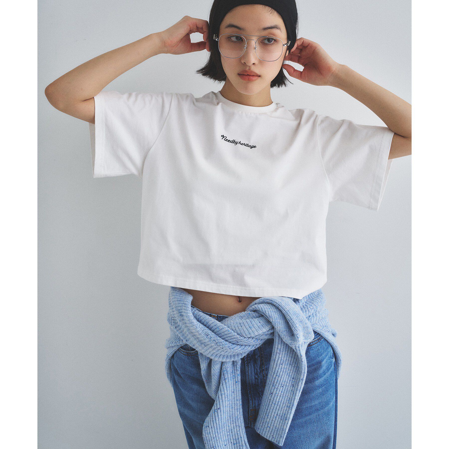 CODE A「NEEDBY heritage｜CROPPED TEE」|Tシャツ・カットソー|
