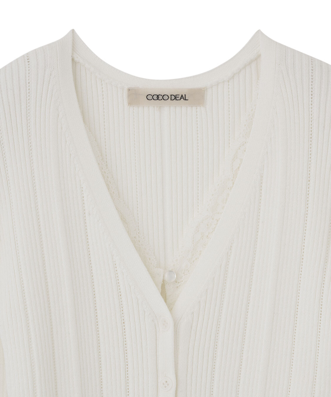 COCO DEAL「レースドッキングニット」|ニット・セーター|