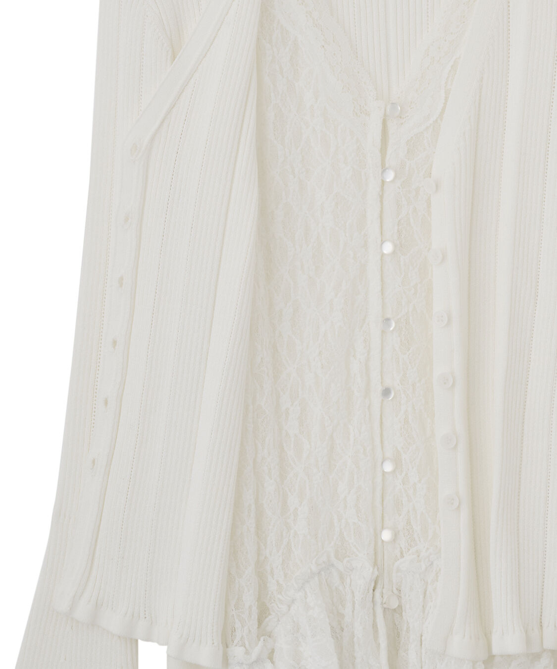 COCO DEAL「レースドッキングニット」|ニット・セーター|