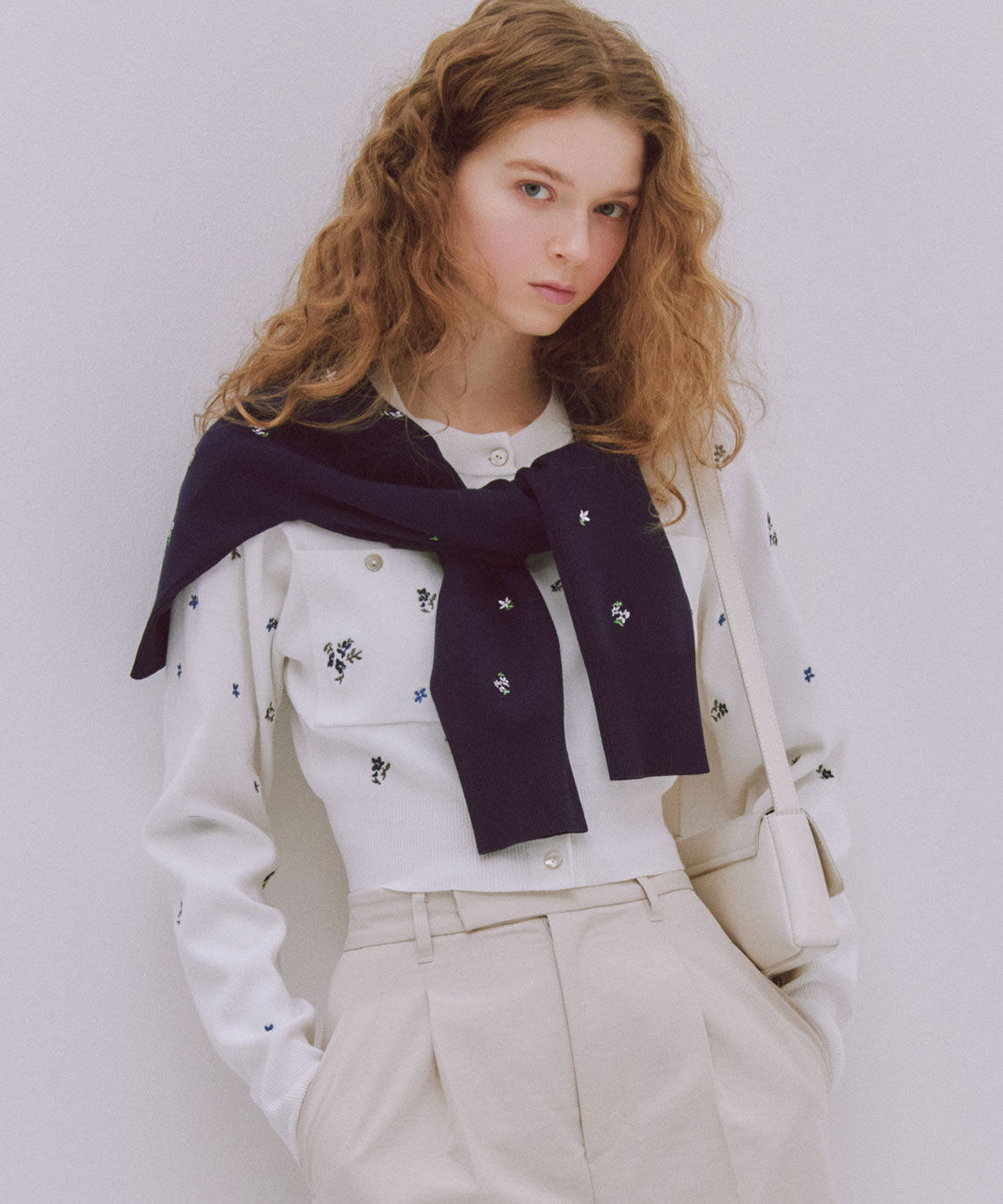 COCO DEAL「小花/ハート刺繍ニットカーディガン」|ニット・セーター|