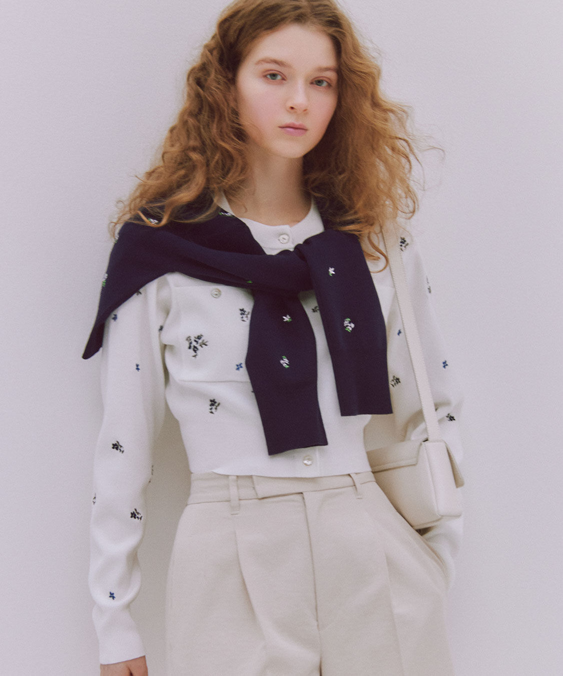 COCO DEAL「小花/ハート刺繍ニットカーディガン」|ニット・セーター|