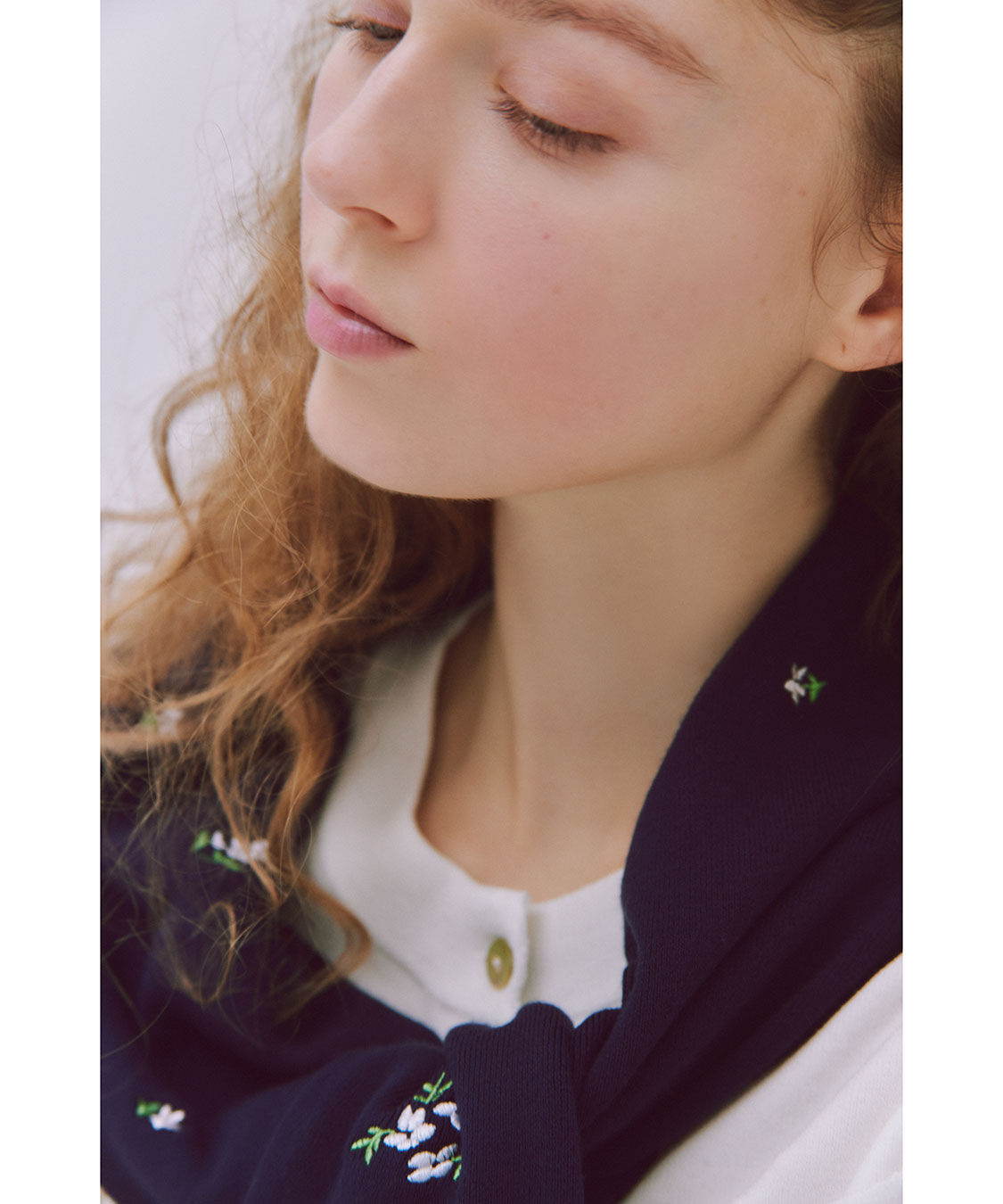 COCO DEAL「小花/ハート刺繍ニットカーディガン」|ニット・セーター|