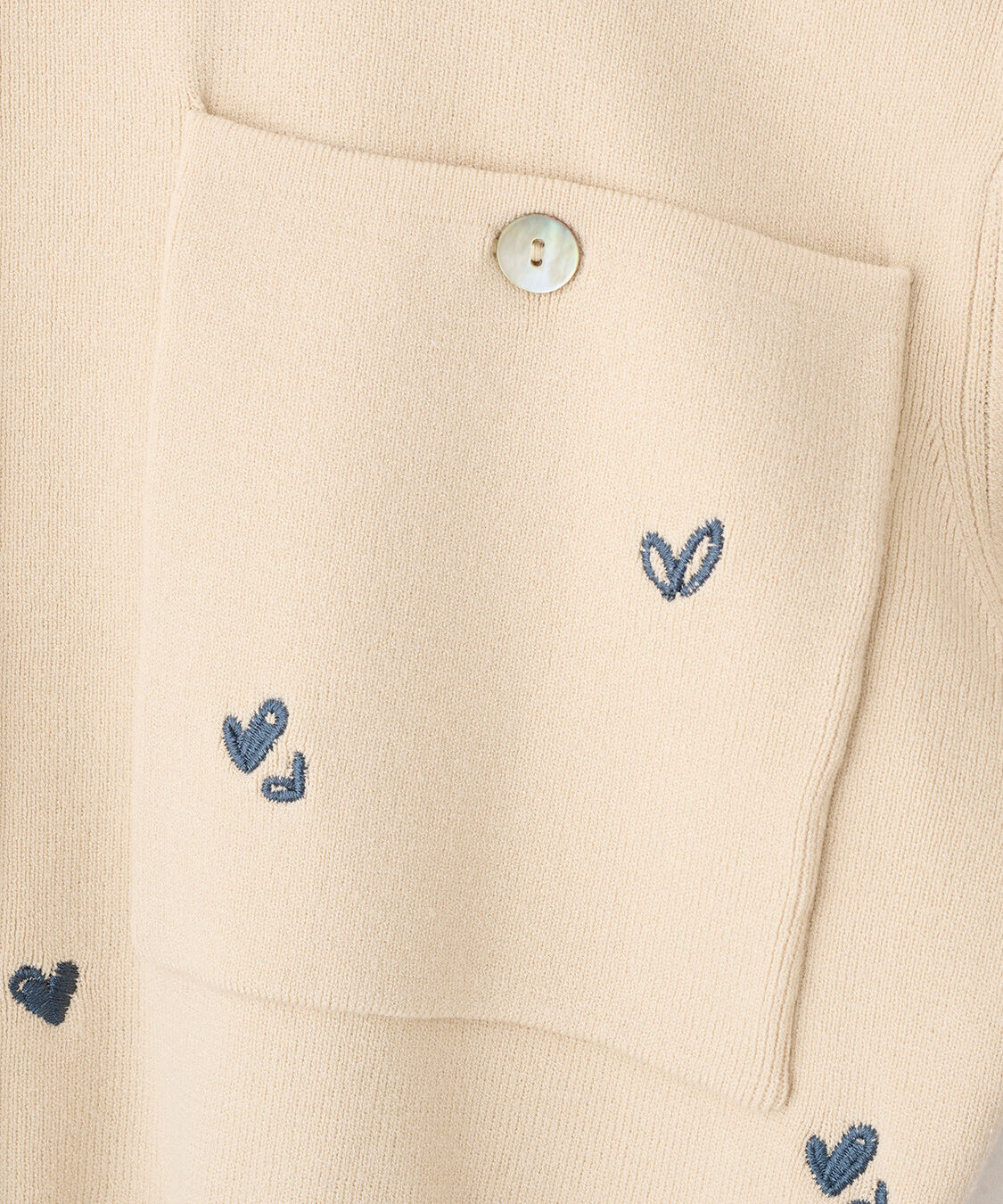 COCO DEAL「小花/ハート刺繍ニットカーディガン」|ニット・セーター|