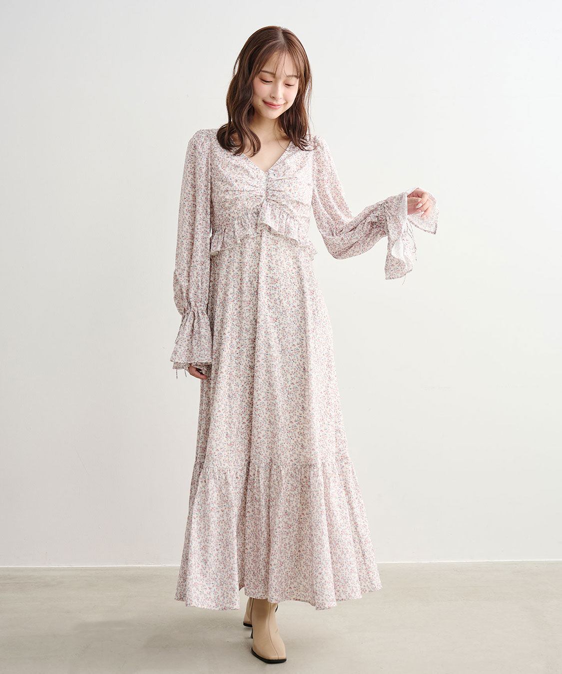 COCO DEAL「フラワープリントワンピース」|ワンピース|