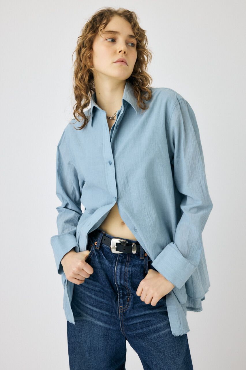 MOUSSY「LAYERED OVER シャツ」|シャツ・ブラウス|