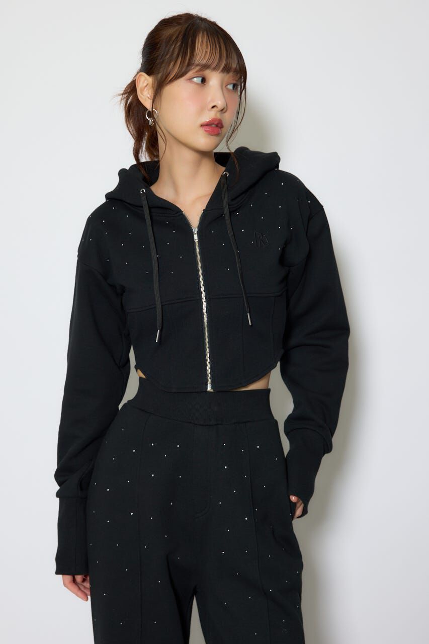 rienda「ビスチェディティールフードスウェット」|Tシャツ・カットソー|