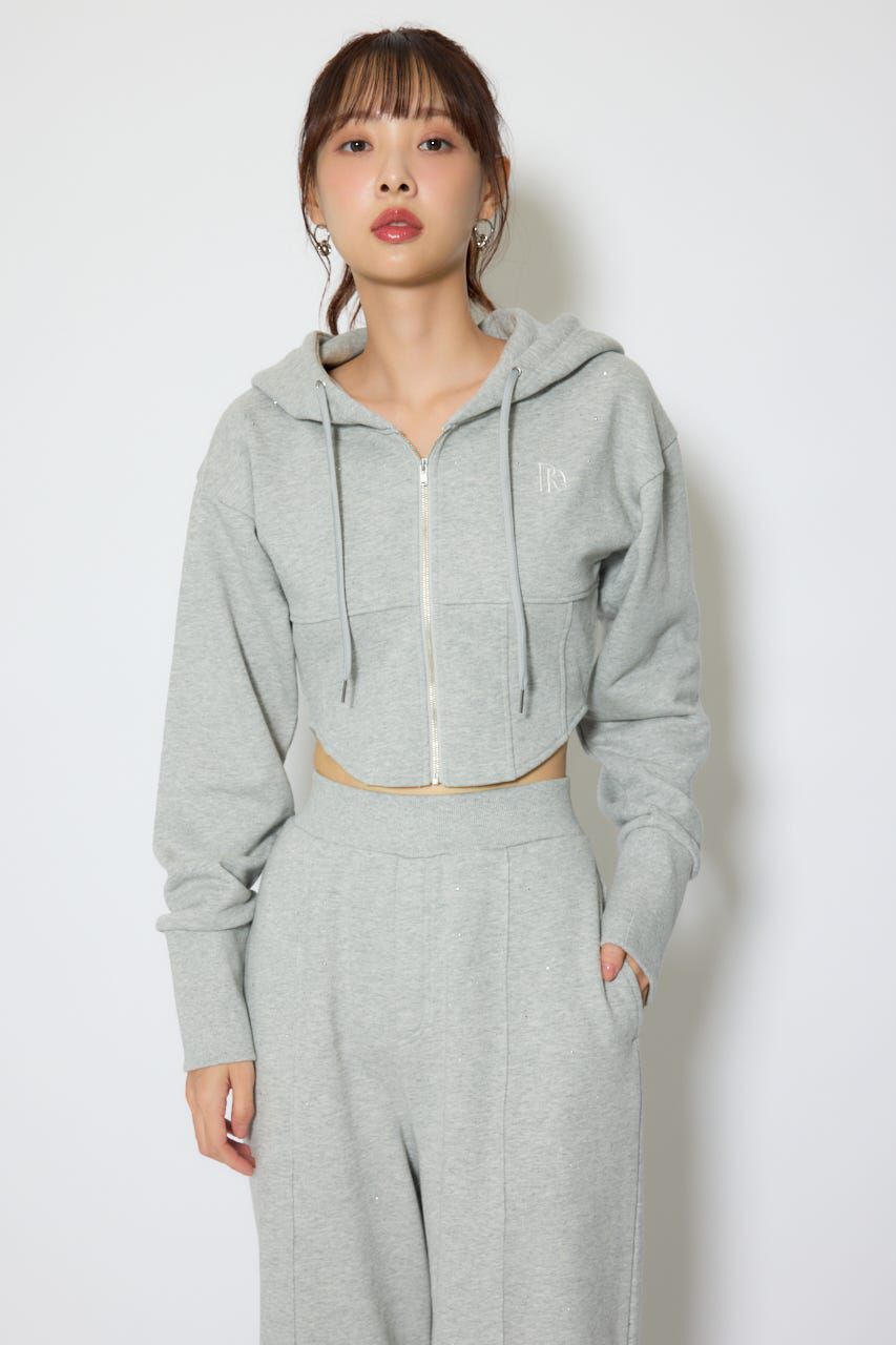 rienda「ビスチェディティールフードスウェット」|Tシャツ・カットソー|