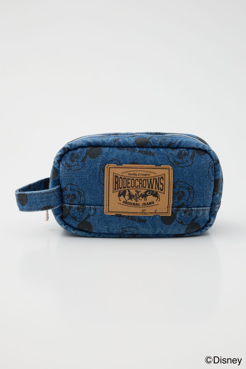 RODEO CROWNS「（ミッキー＆ミニー）DENIMポーチ」|ポーチ|BLU