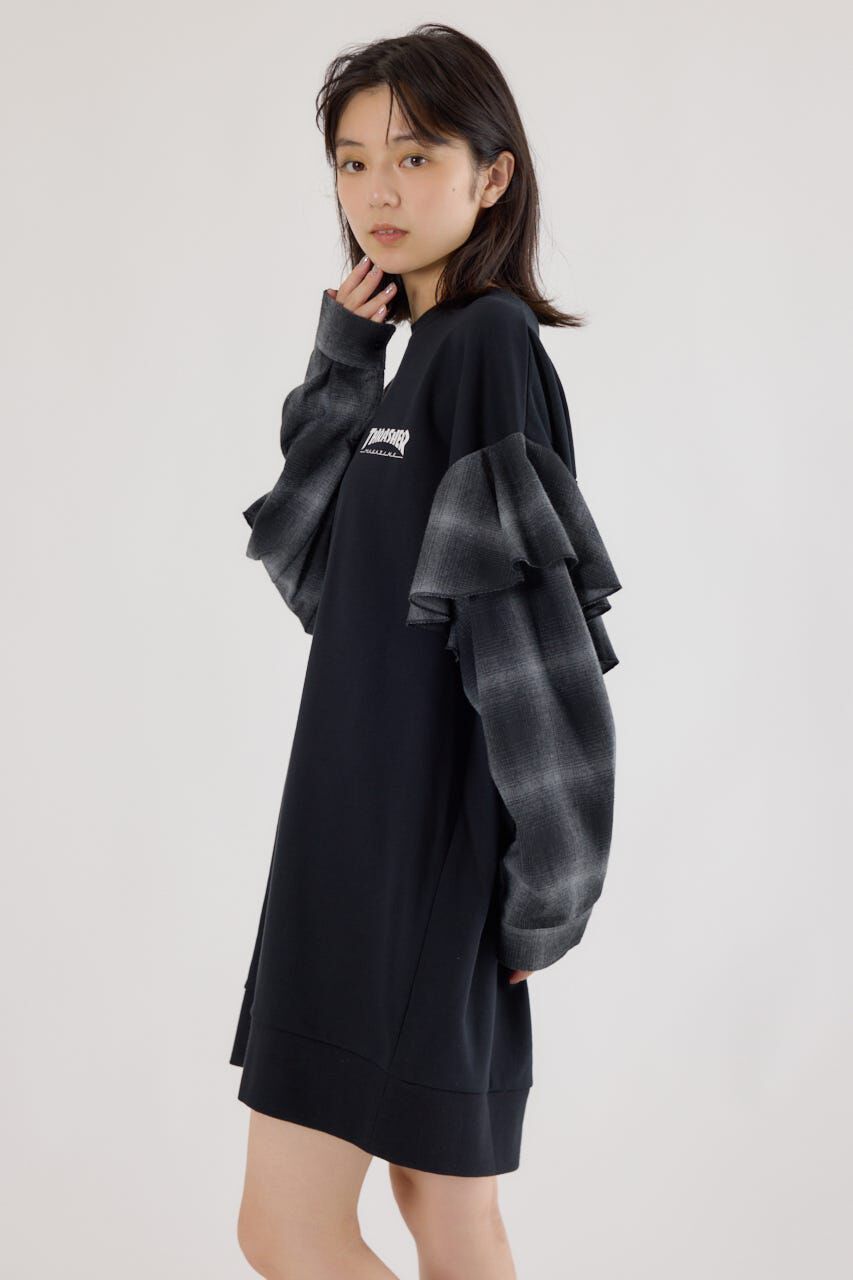 RODEO CROWNS「(THRASHER) リメイクスウェットワンピース」|ワンピース|