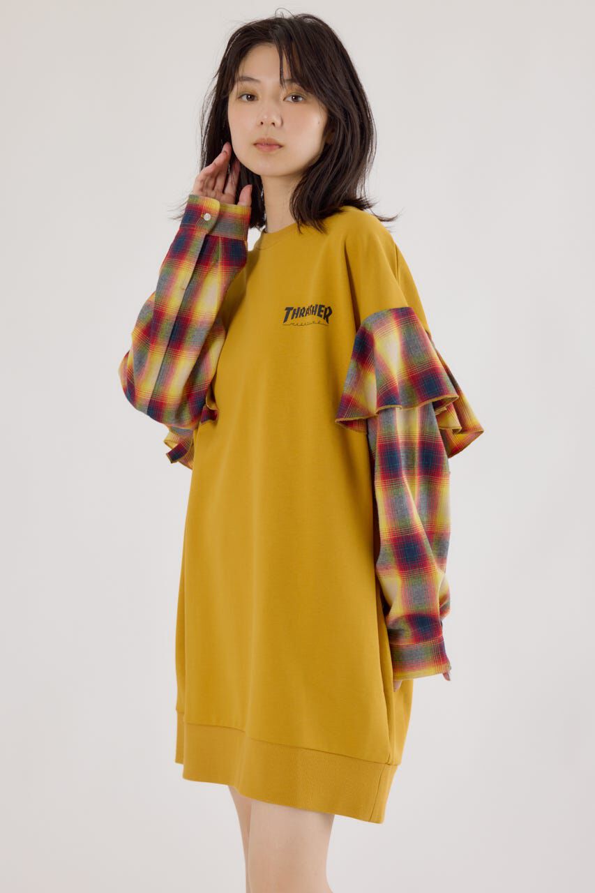 RODEO CROWNS「(THRASHER) リメイクスウェットワンピース」|ワンピース|