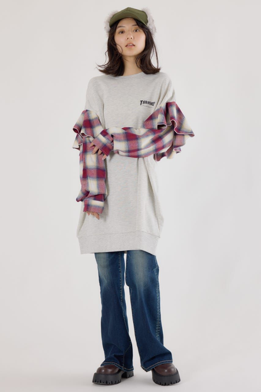 RODEO CROWNS「(THRASHER) リメイクスウェットワンピース」|ワンピース|