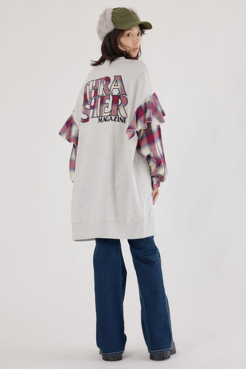 RODEO CROWNS「(THRASHER) リメイクスウェットワンピース」|ワンピース|