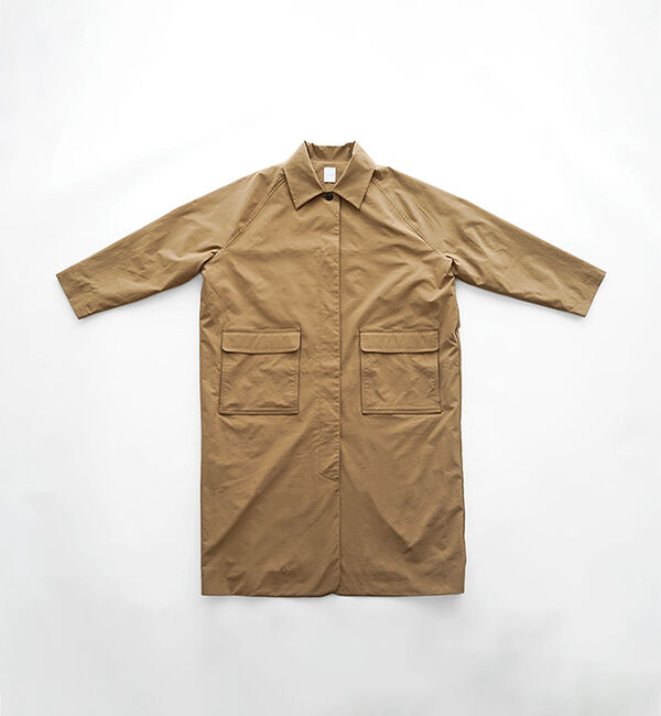 休日と詩「休日のドライブコート」|ステンカラーコート|