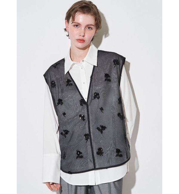 ELENDEEK「SPANGLE SHEER BL」|シャツ・ブラウス|