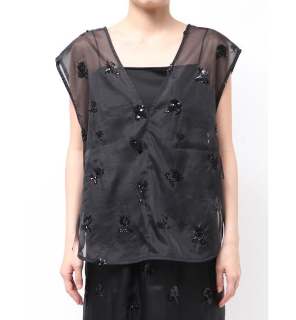 ELENDEEK「SPANGLE SHEER BL」|シャツ・ブラウス|