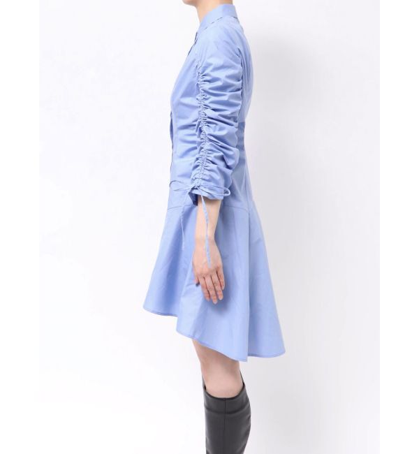 dazzlin「ギャザースリーブイレヘムシャツワンピース」|ワンピース|