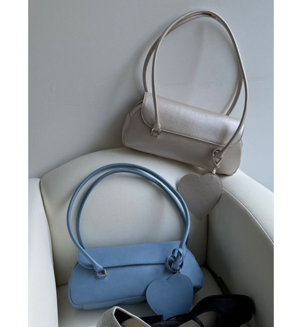 dazzlin「ハートチャームスクエアボックスバッグ」|ハンドバッグ|