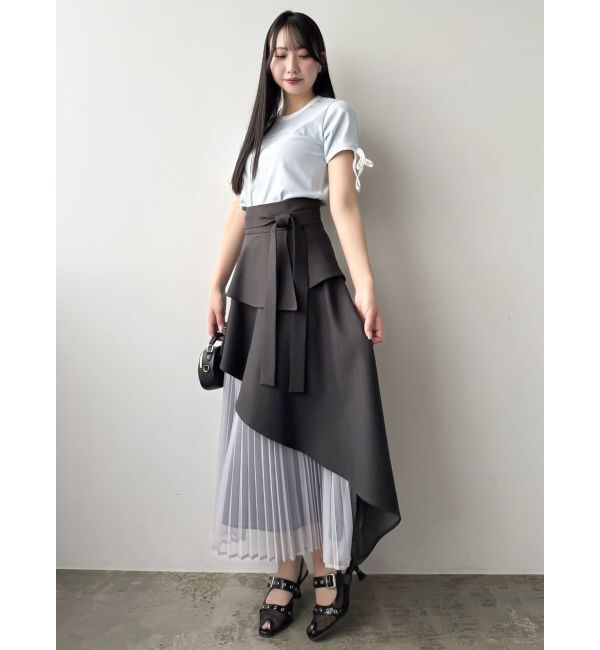 dazzlin「リボンスリーブロゴTシャツ」|Tシャツ・カットソー|