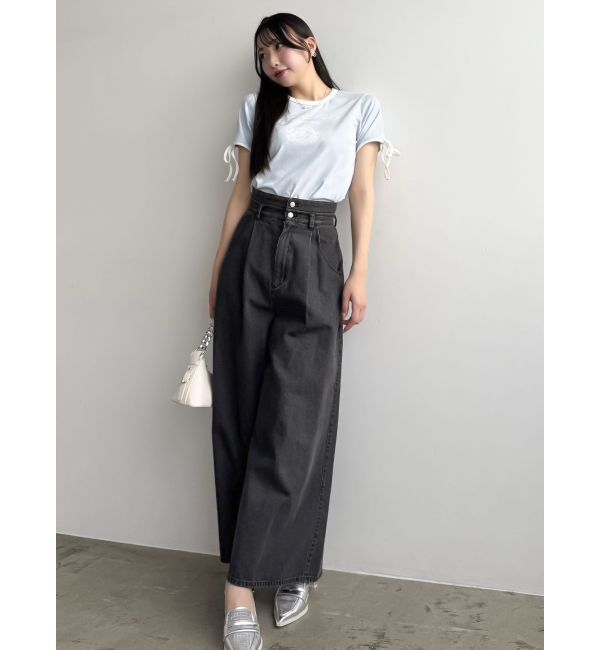 dazzlin「リボンスリーブロゴTシャツ」|Tシャツ・カットソー|