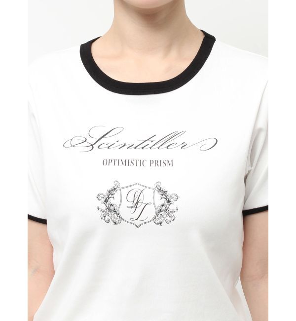 dazzlin「リボンスリーブロゴTシャツ」|Tシャツ・カットソー|