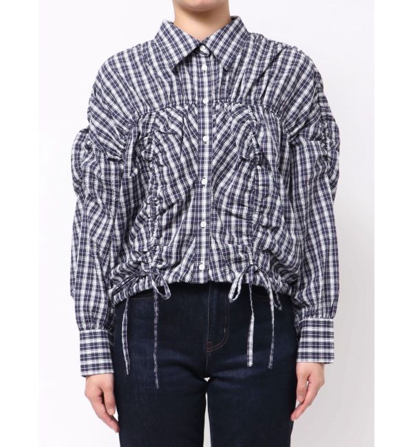 dazzlin「2WAYギャザーシャツブルゾン」|ブルゾン・スタジャン|