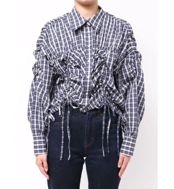 dazzlin「2WAYギャザーシャツブルゾン」|ブルゾン・スタジャン|