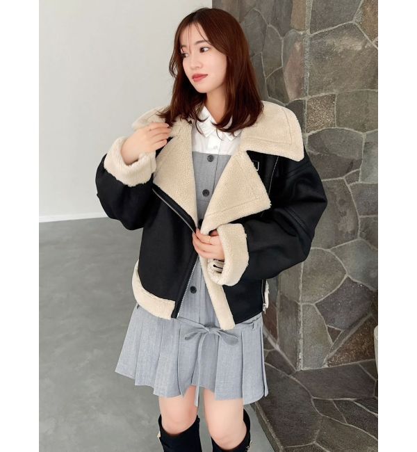 dazzlin「スソプリーツジャケットミニワンピース」|ワンピース|