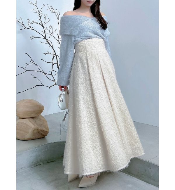 dazzlin「2WAYミニシャギーオフショルニット」|ニット・セーター|