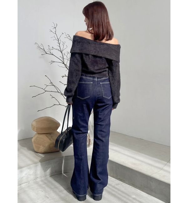 dazzlin「2WAYミニシャギーオフショルニット」|ニット・セーター|