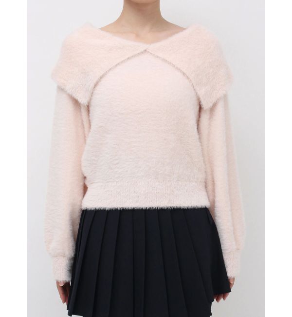 dazzlin「2WAYミニシャギーオフショルニット」|ニット・セーター|