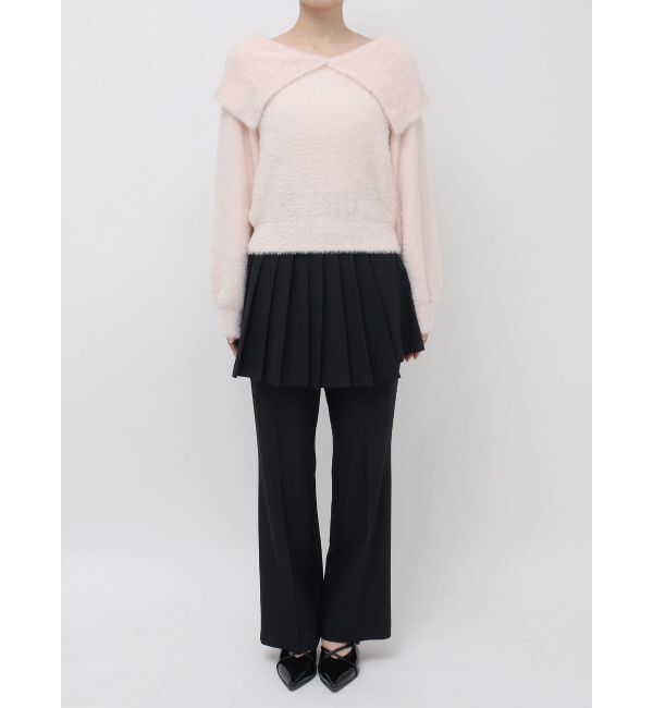 dazzlin「2WAYミニシャギーオフショルニット」|ニット・セーター|