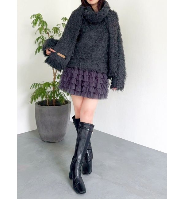 dazzlin「ボリュームフリルチュールミニスカート」|スカート|