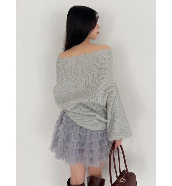 dazzlin「ボリュームフリルチュールミニスカート」|スカート|