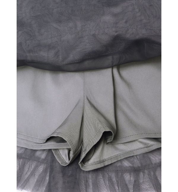 dazzlin「ボリュームフリルチュールミニスカート」|スカート|