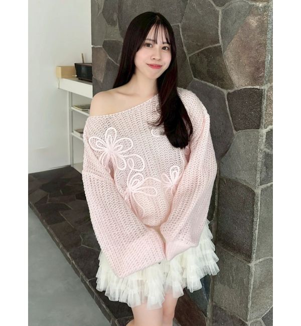 dazzlin「ボリュームフリルチュールミニスカート」|スカート|