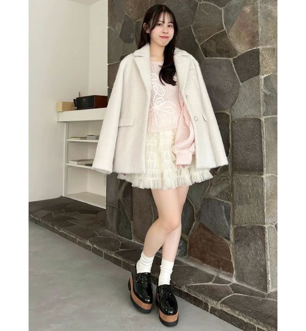 dazzlin「ボリュームフリルチュールミニスカート」|スカート|