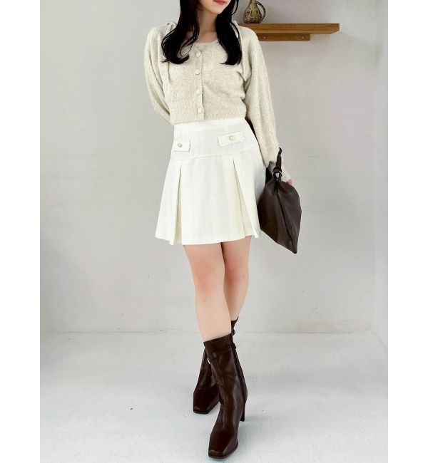 dazzlin「ミニシャギーラメニットカーデトップス」|カーディガン|