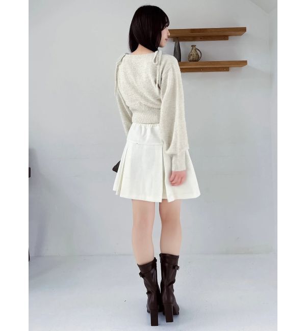 dazzlin「ミニシャギーラメニットカーデトップス」|カーディガン|