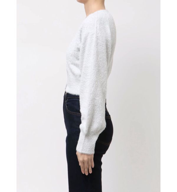 dazzlin「ミニシャギーラメニットカーデトップス」|カーディガン|