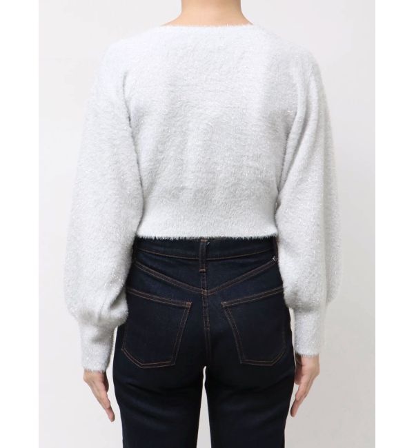 dazzlin「ミニシャギーラメニットカーデトップス」|カーディガン|